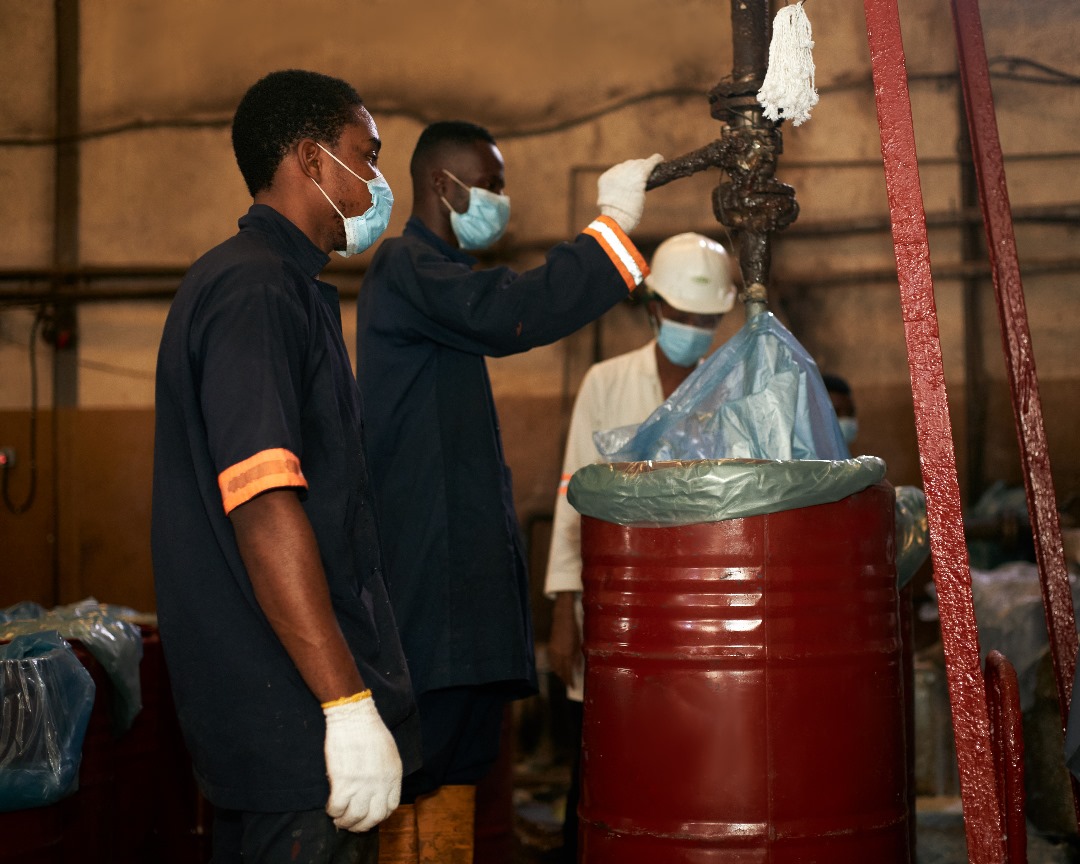 Image of workers in PVA plant